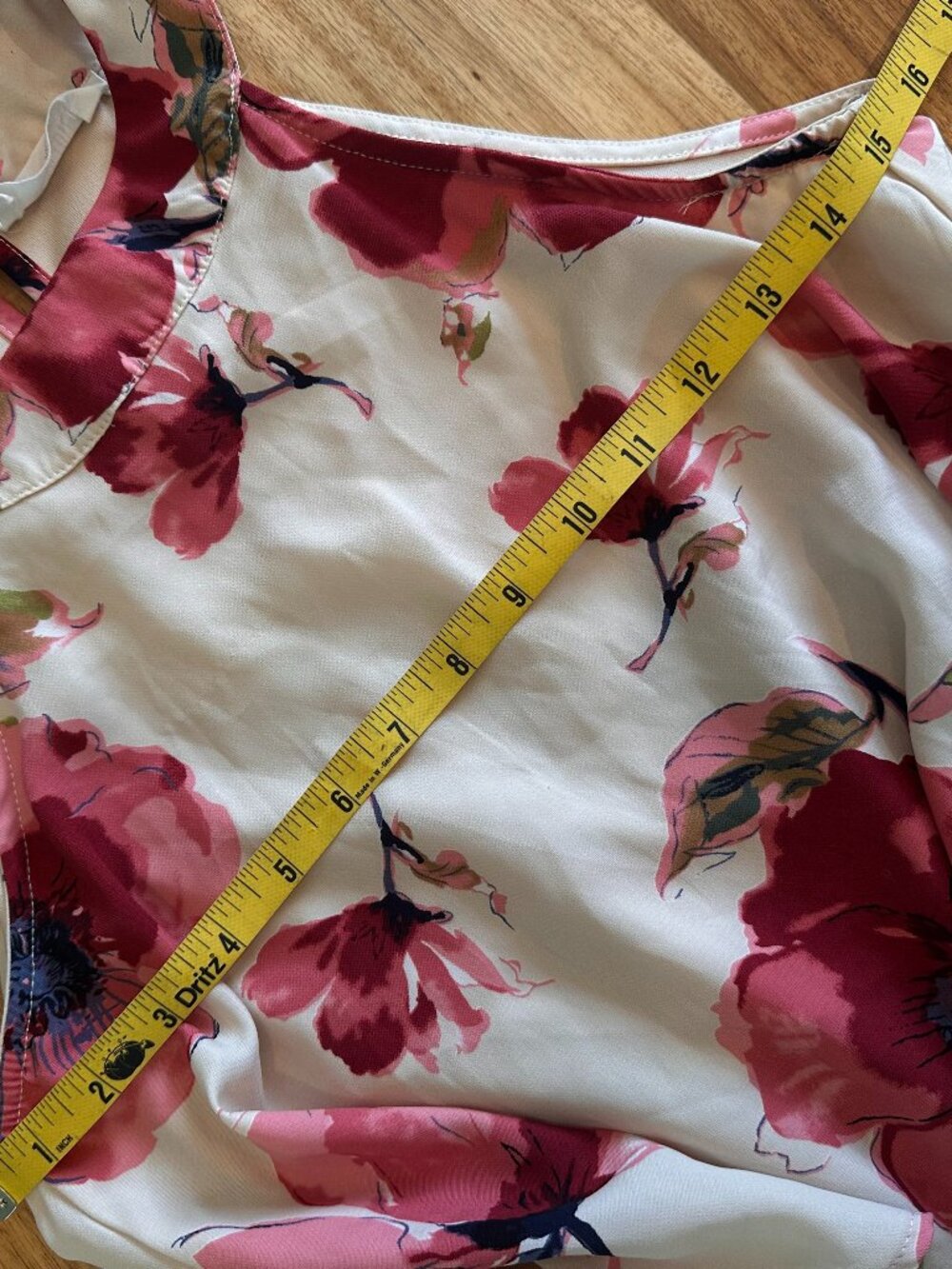 Peach Love California BoHo Floral Wide-Leg Jumpsuit | small | B-1843 - Picture 11 of 16